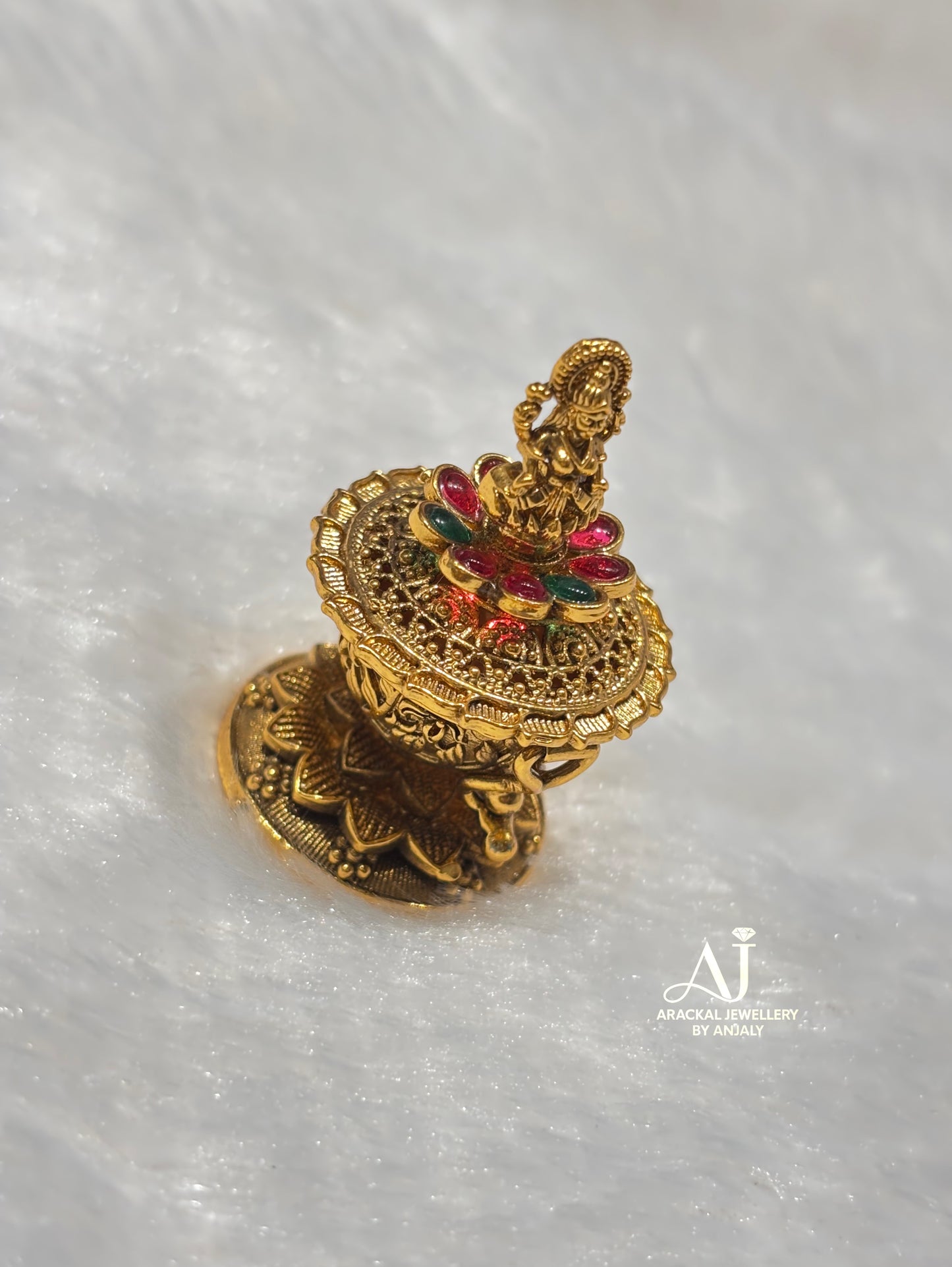 Premium Antique gold sindoor /kum kum box product code S1