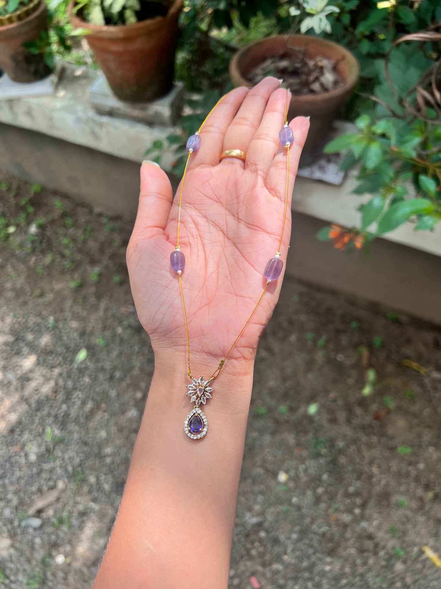Invisible ad long necklace product code 141