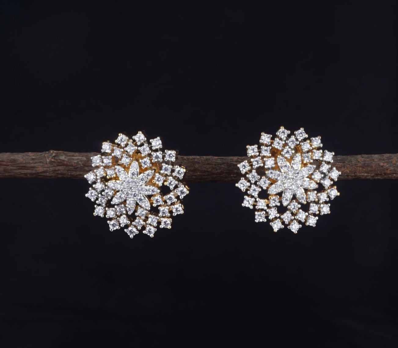 Premium daimond finish earrings product code B05