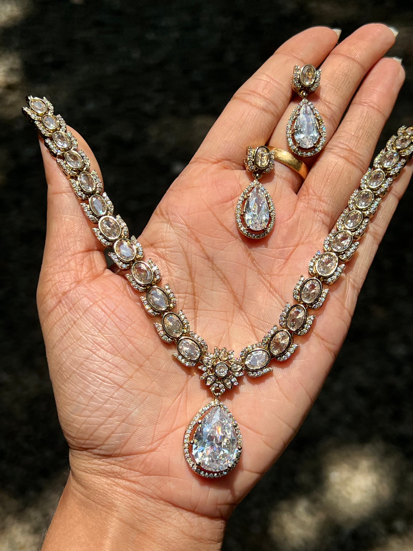 Premium jadau Kundan ad necklace product code 796