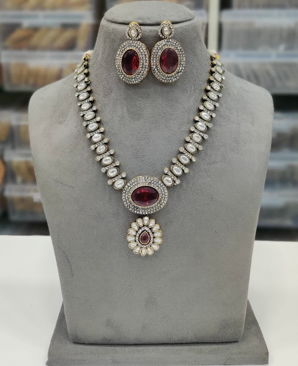 Celebrity inspired Kundan set product code 1001