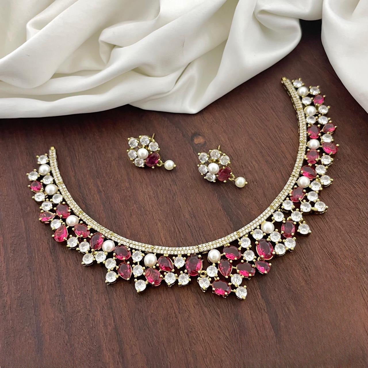 Trending Victorian premium designer necklace product code 910