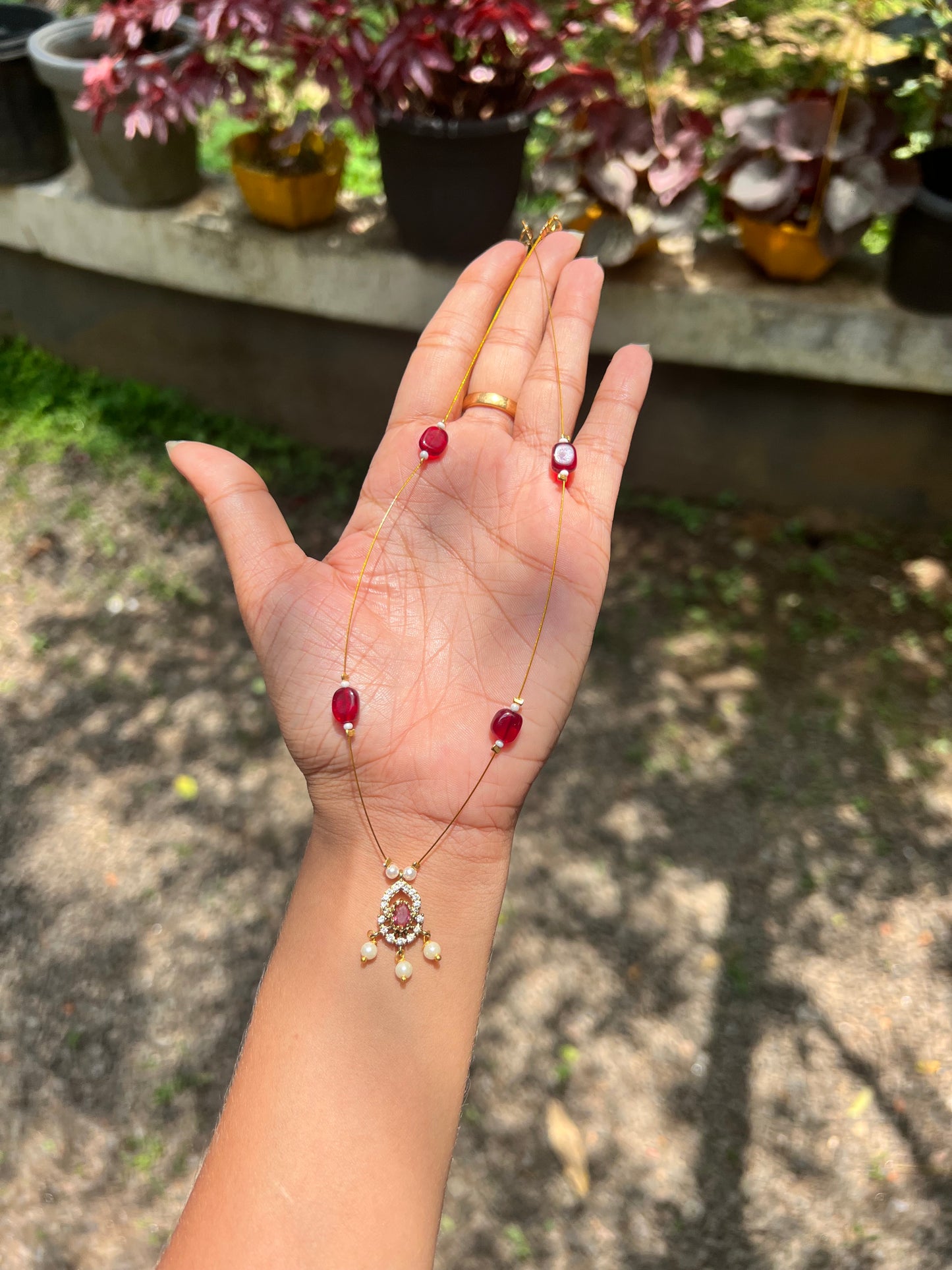 Invisible ad long necklace product code 142