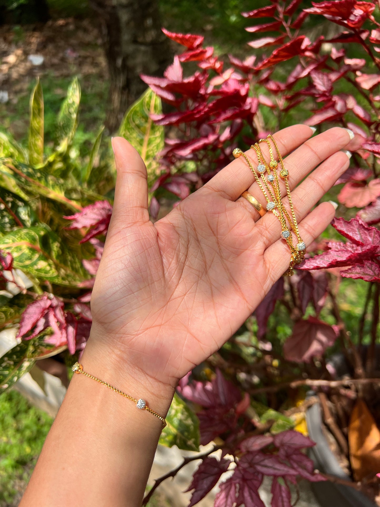 Trending Two tone gold plated bracelets product code 1030