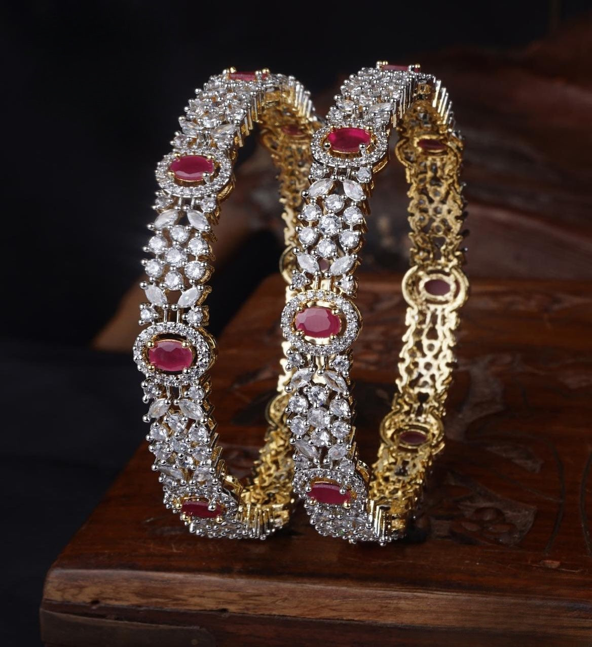 Premium quality ad daimond finish bangles