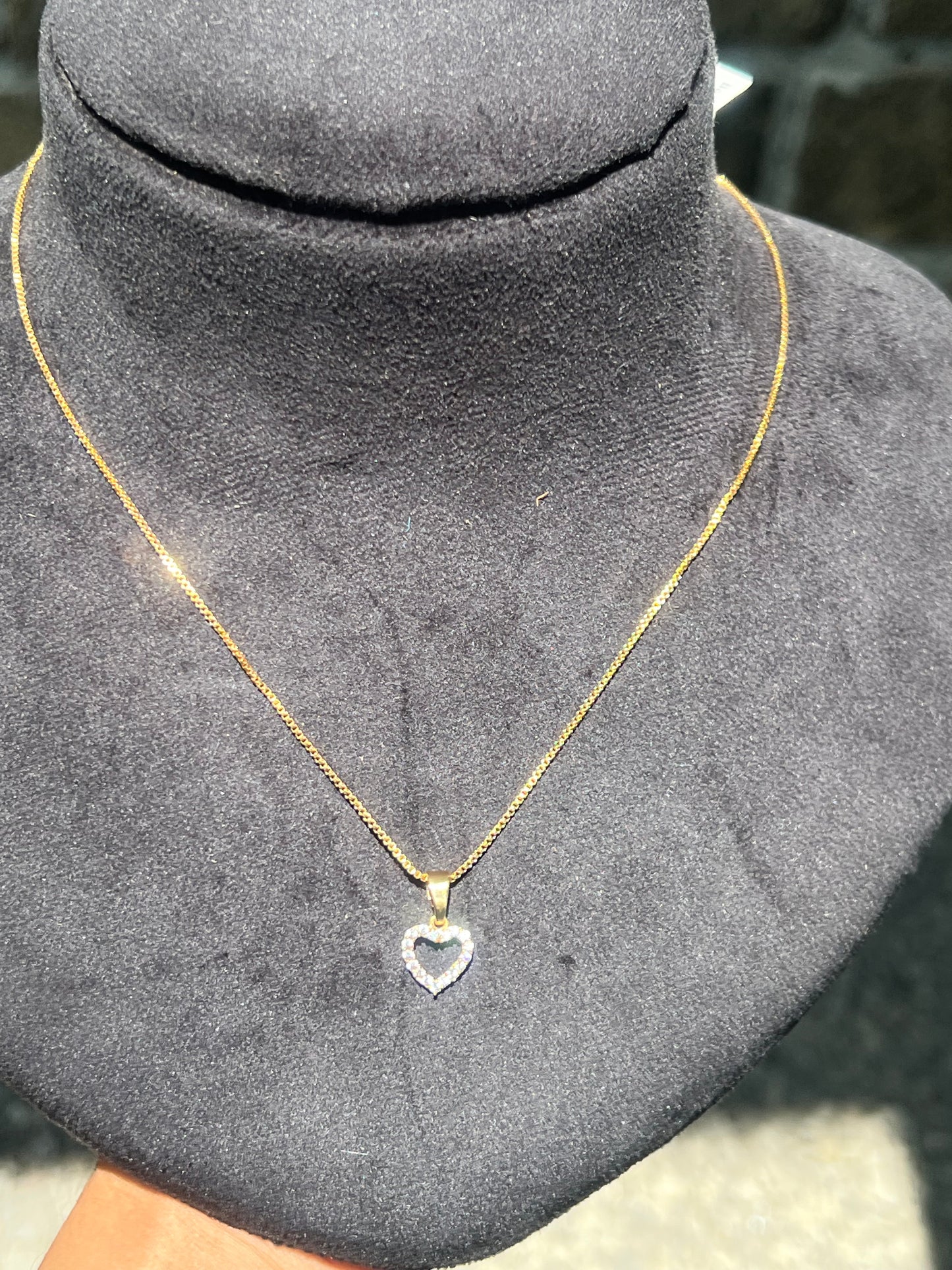 Premium gold plated ad heart pendant with chain product code G36
