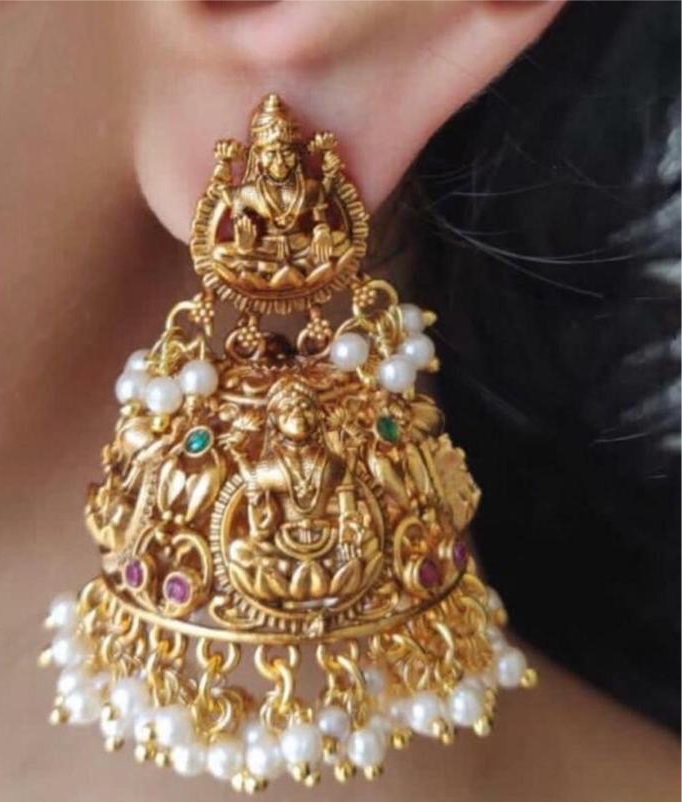 Premium Lakshmi Jhumka Earring product code 648