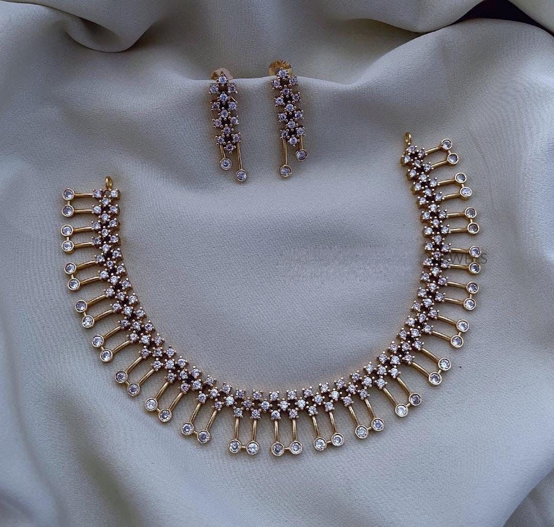 Premium ad rain drops necklace