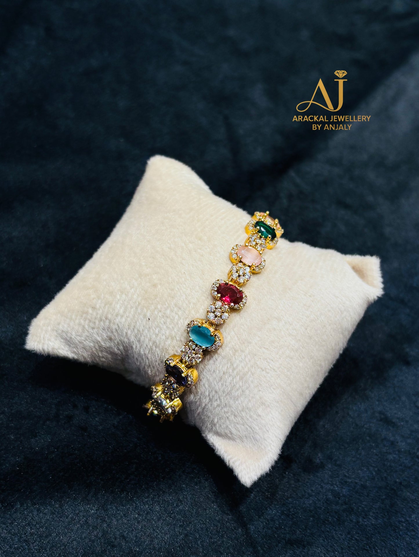 Premium Stunning most popular Navaratna ad bracelet product code 640
