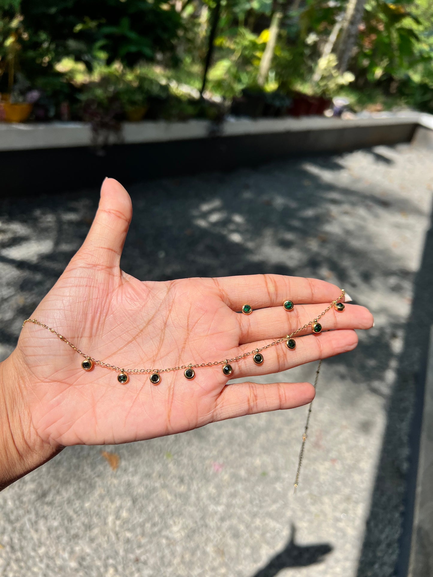 Premium Antitarnish daily wear kids friendly necklace with stud product code 354