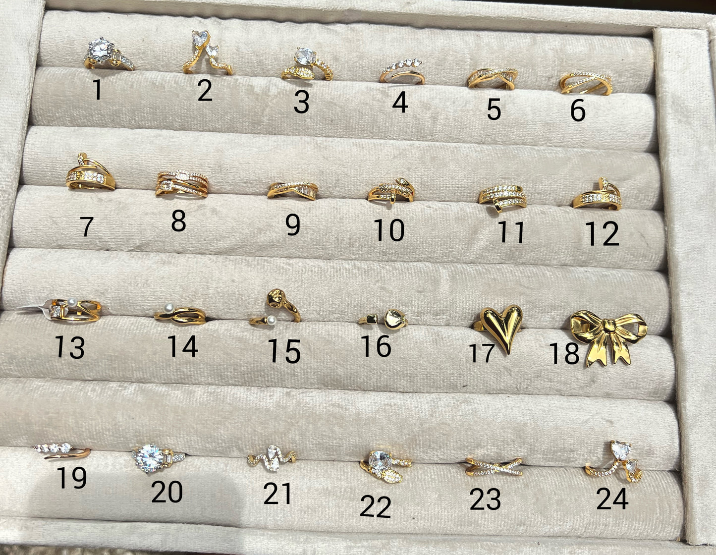 Premium anti tarnish ad rings product code 03
