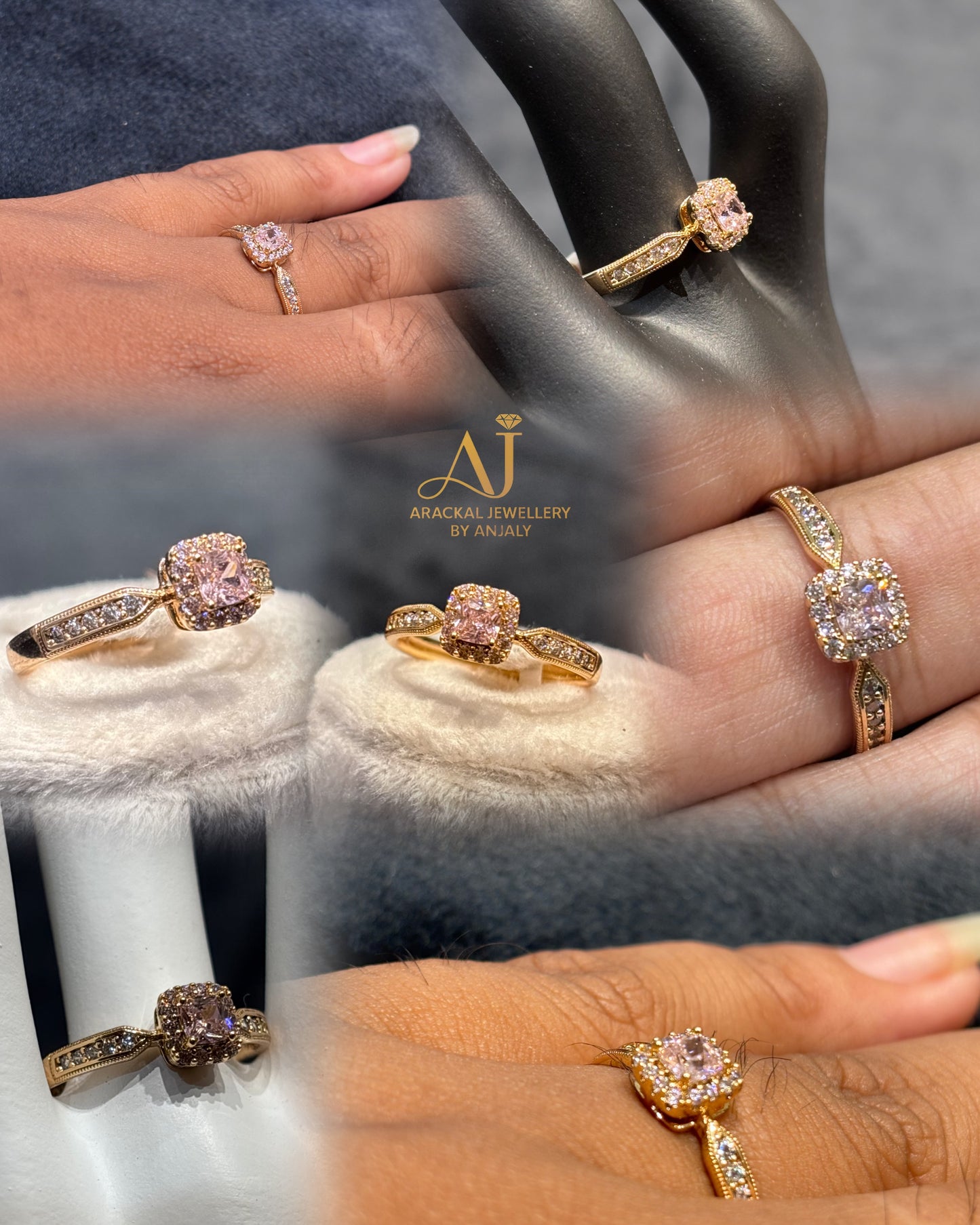 Premium quality 18k gold plated anti tarnish rings product code R08