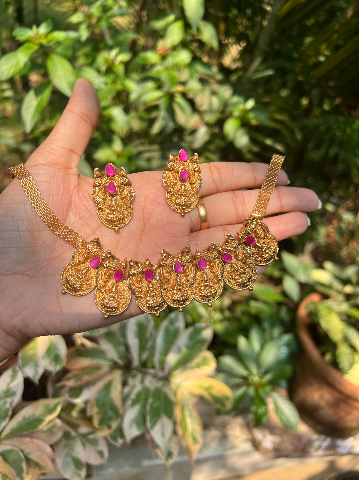 Budget friendly lakshmi necklace/choker product code 989