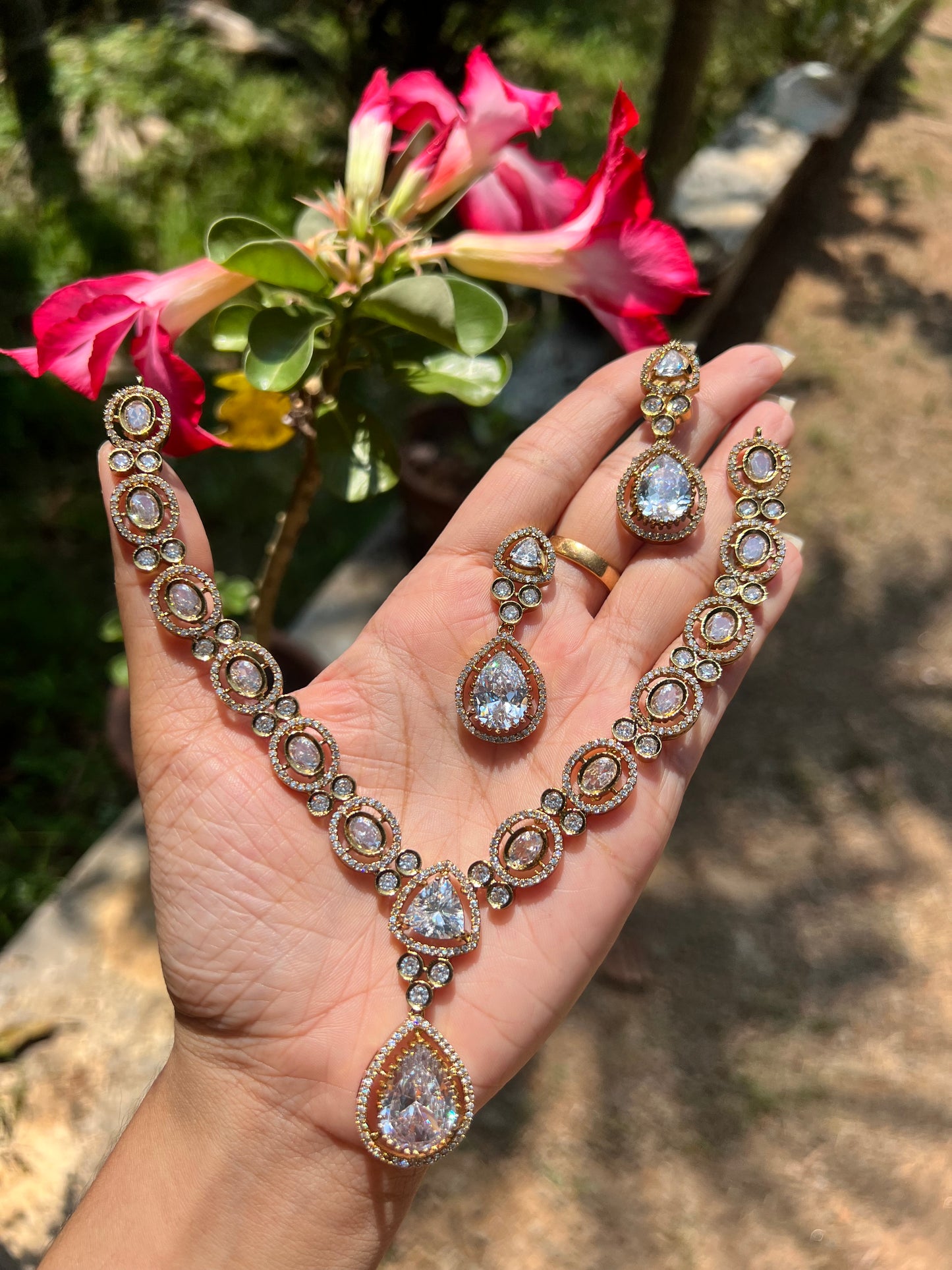 Trending jadau Kundan ad necklace product code 695