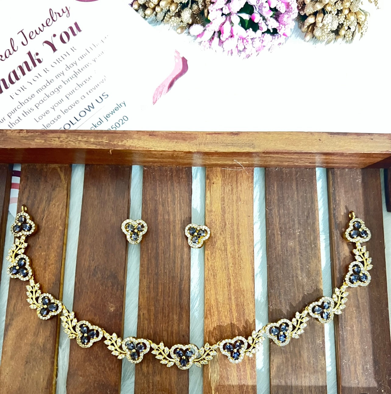 Most popular floral ad necklace product code 80