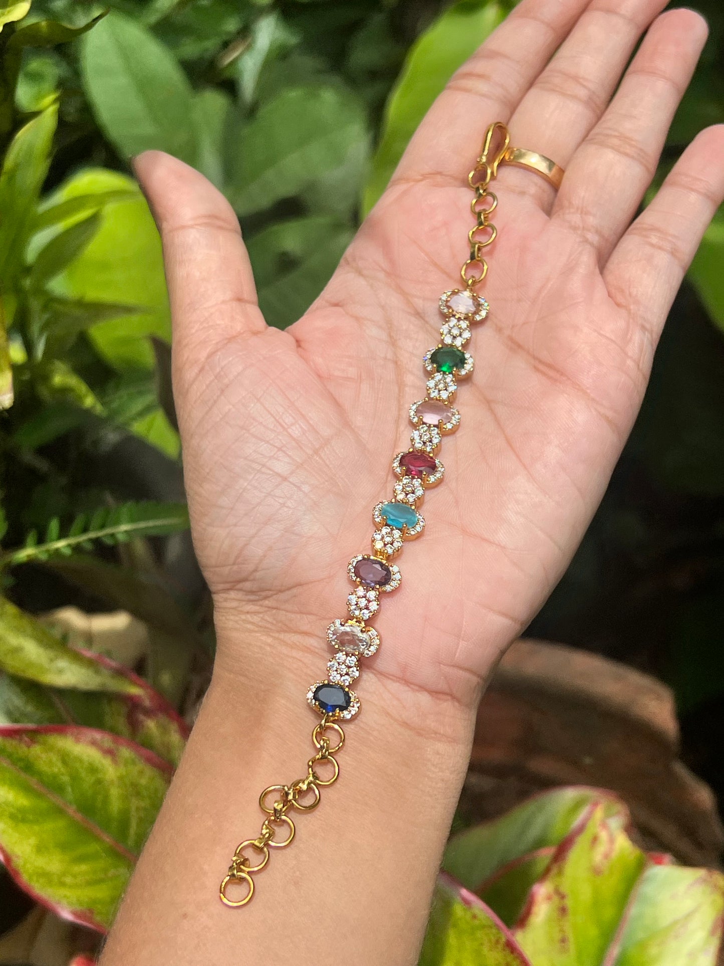 Premium Stunning most popular Navaratna ad bracelet product code 640