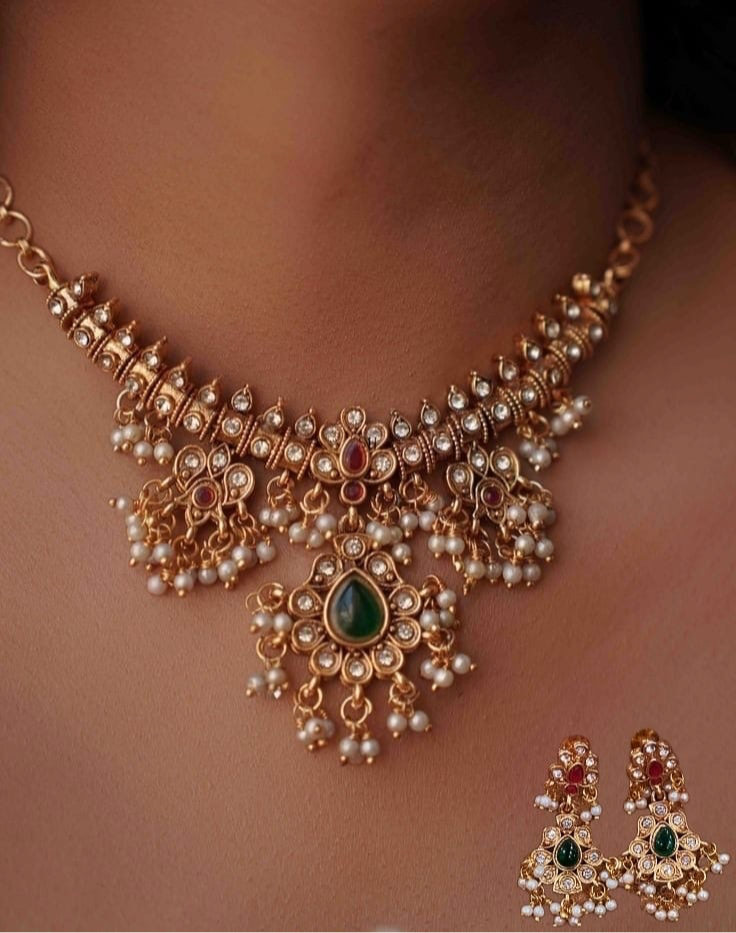 Budget friendly guttapusalu necklace product code 729