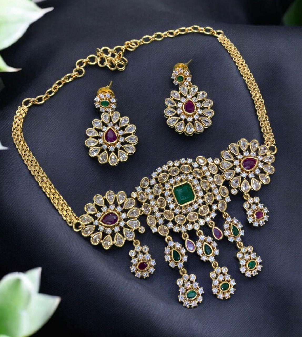 Trending ad jadau Kundan choker set product code 730