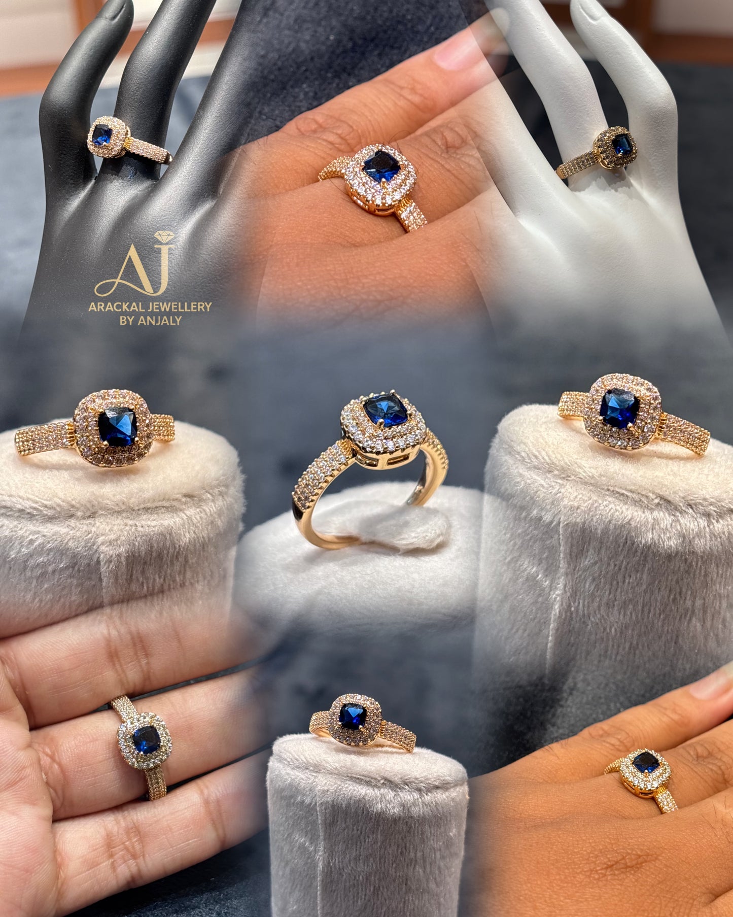 Premium quality 18k gold plated anti tarnish rings product code R08