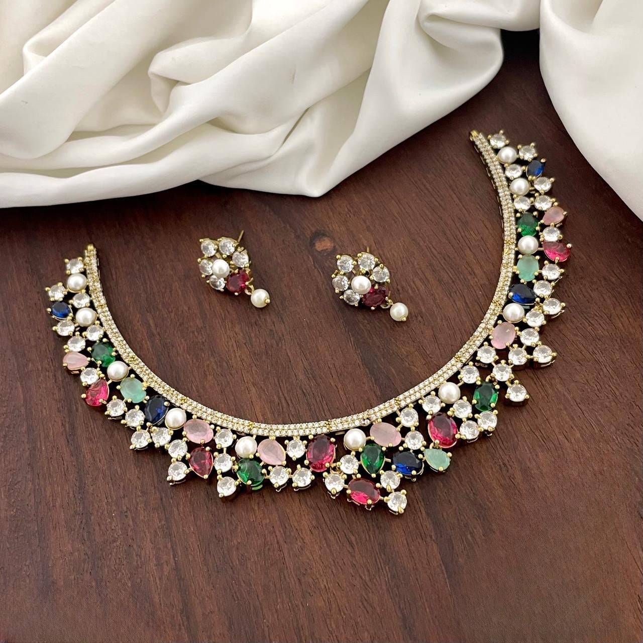 Trending Victorian premium designer necklace product code 910