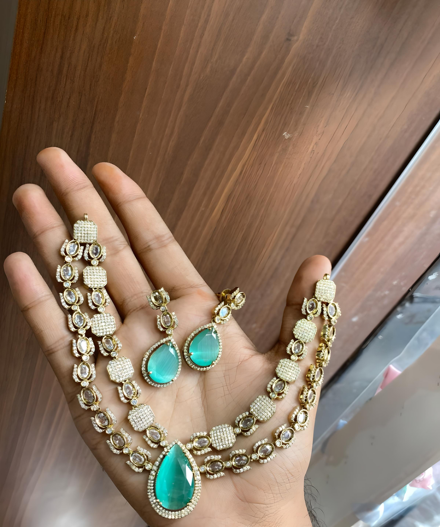 Premium Elegant AD Stone Necklace product code 37