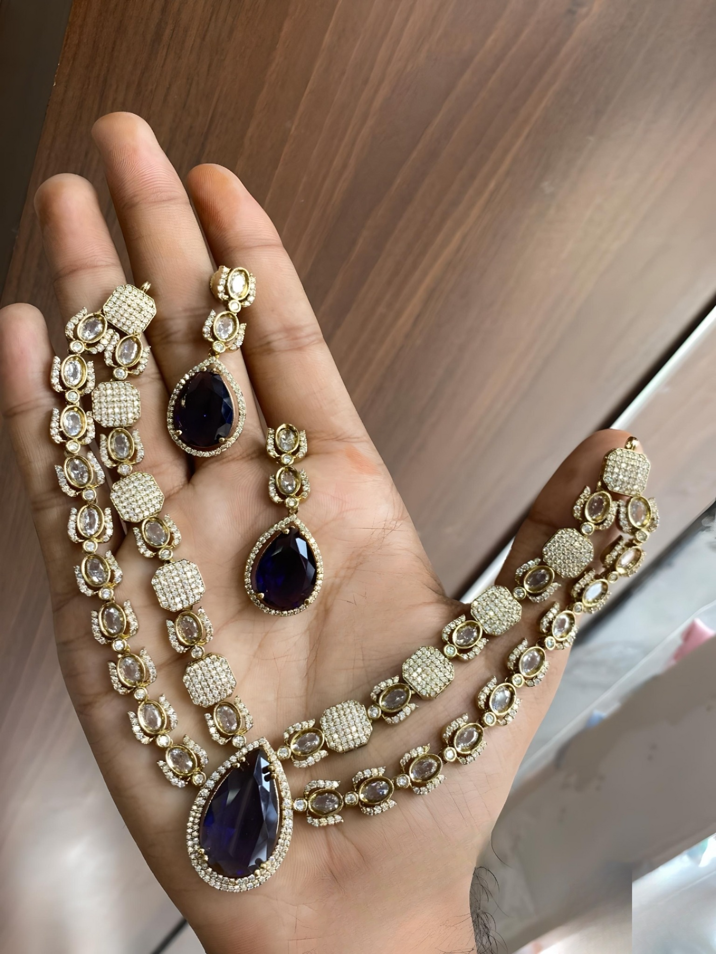Premium Elegant AD Stone Necklace product code 37