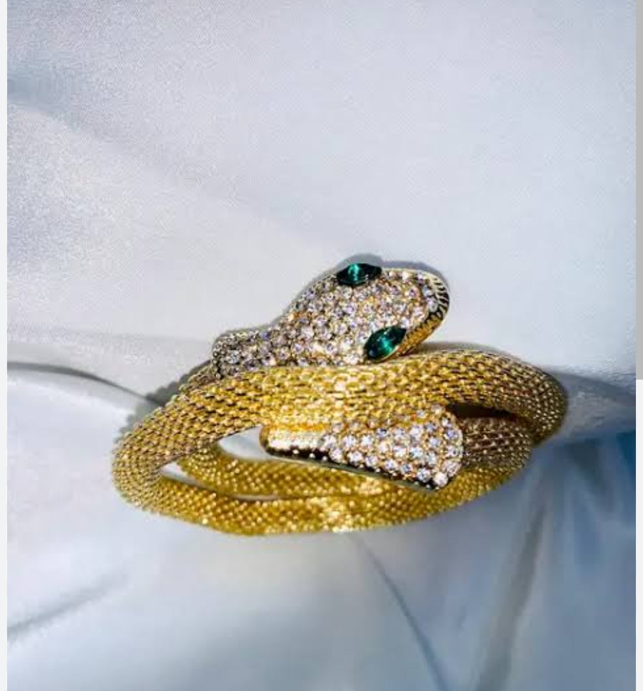 Premium gold plated snake spiral bracelet product code B19
