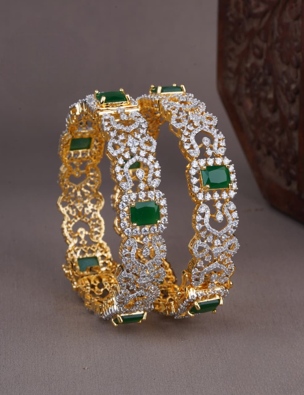 Premium diamond finish statement openable bangle single product code B194