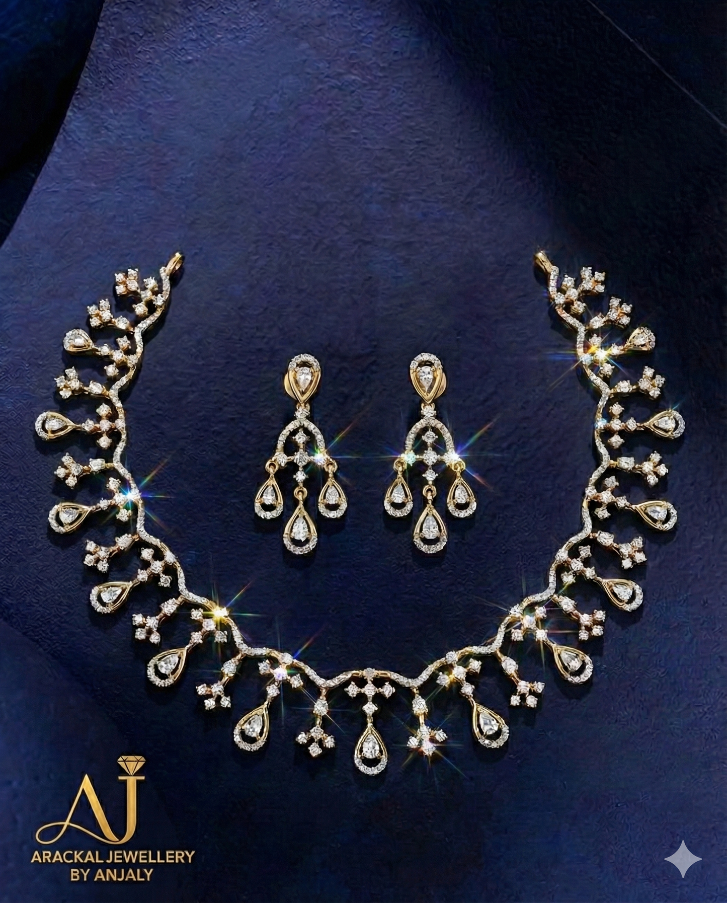 Premium quality diamond bridal necklace product code D26