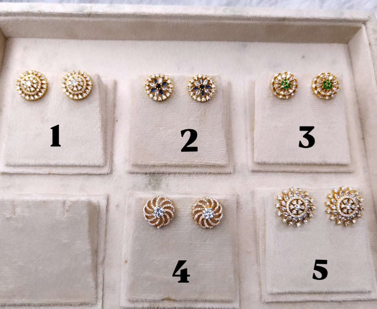 Gold replica ad earings product code E11