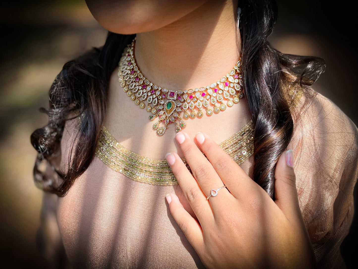 Bridal ad necklace product code 448