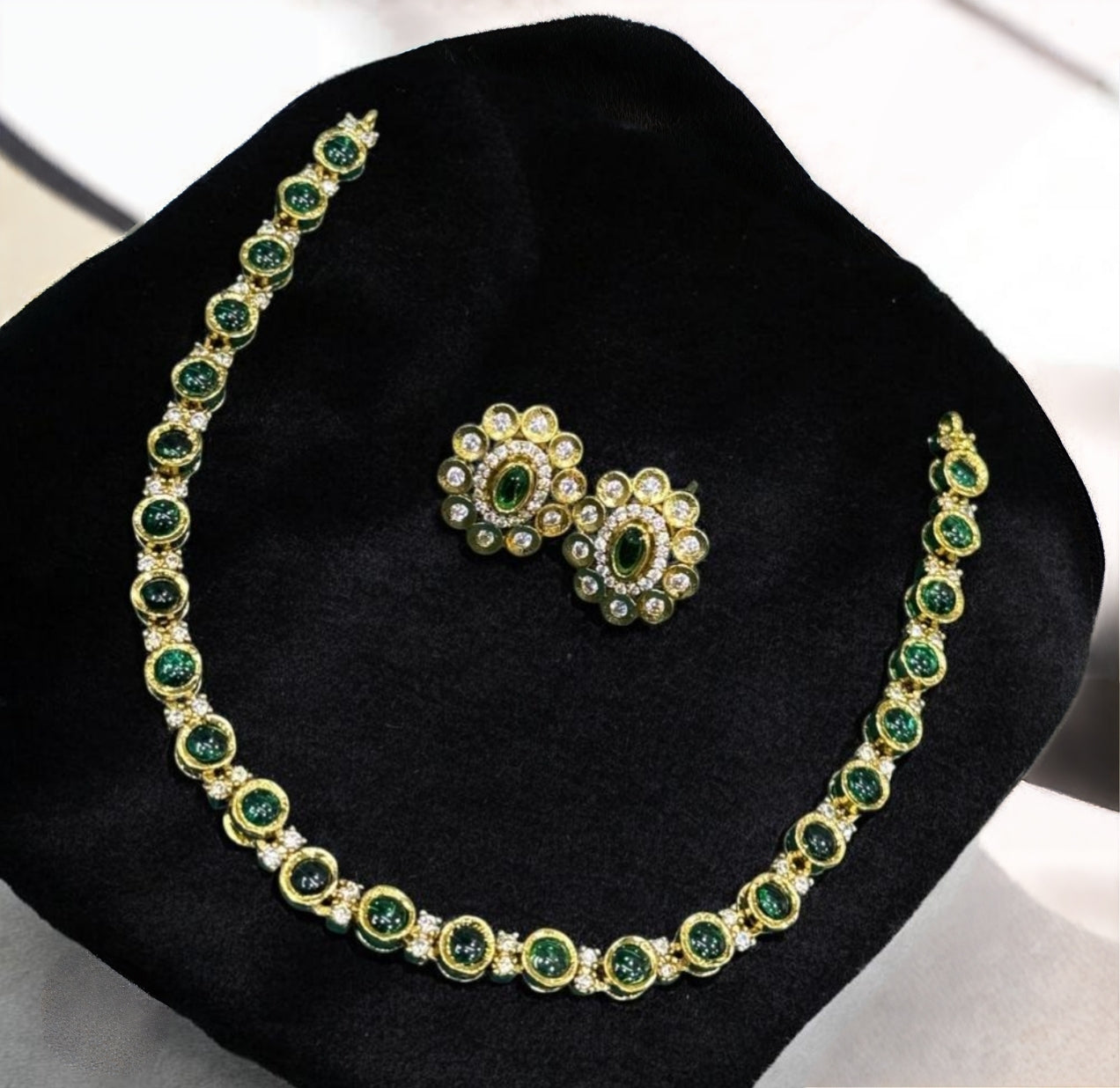 Premium simple cute jadau kundan choker/necklace product code N124