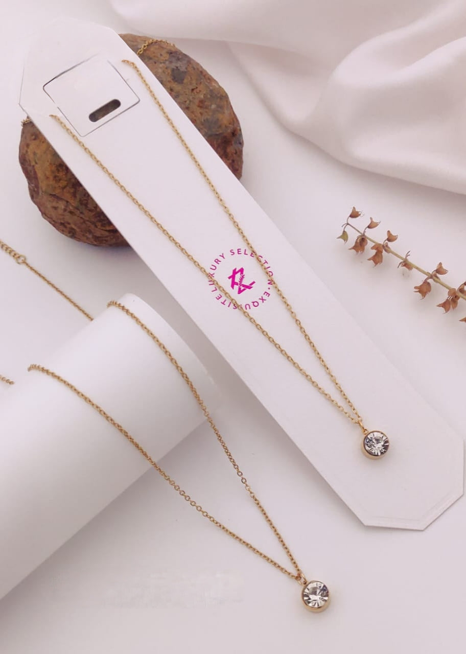 Premium Anti tarnish daily wear gold plated pendant chain product code N54