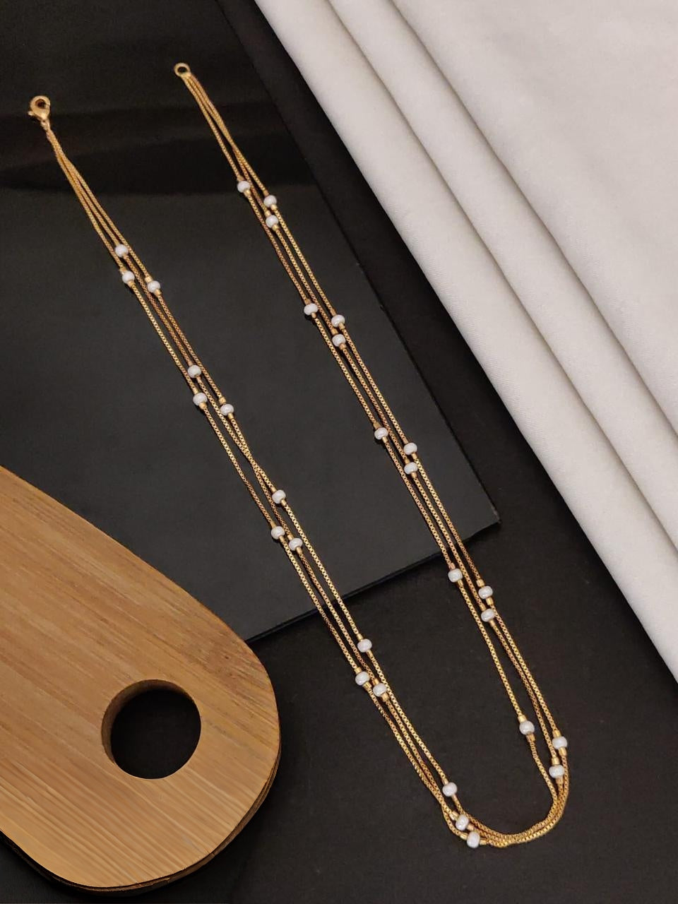 Designer 3layer Moti chain product code P60