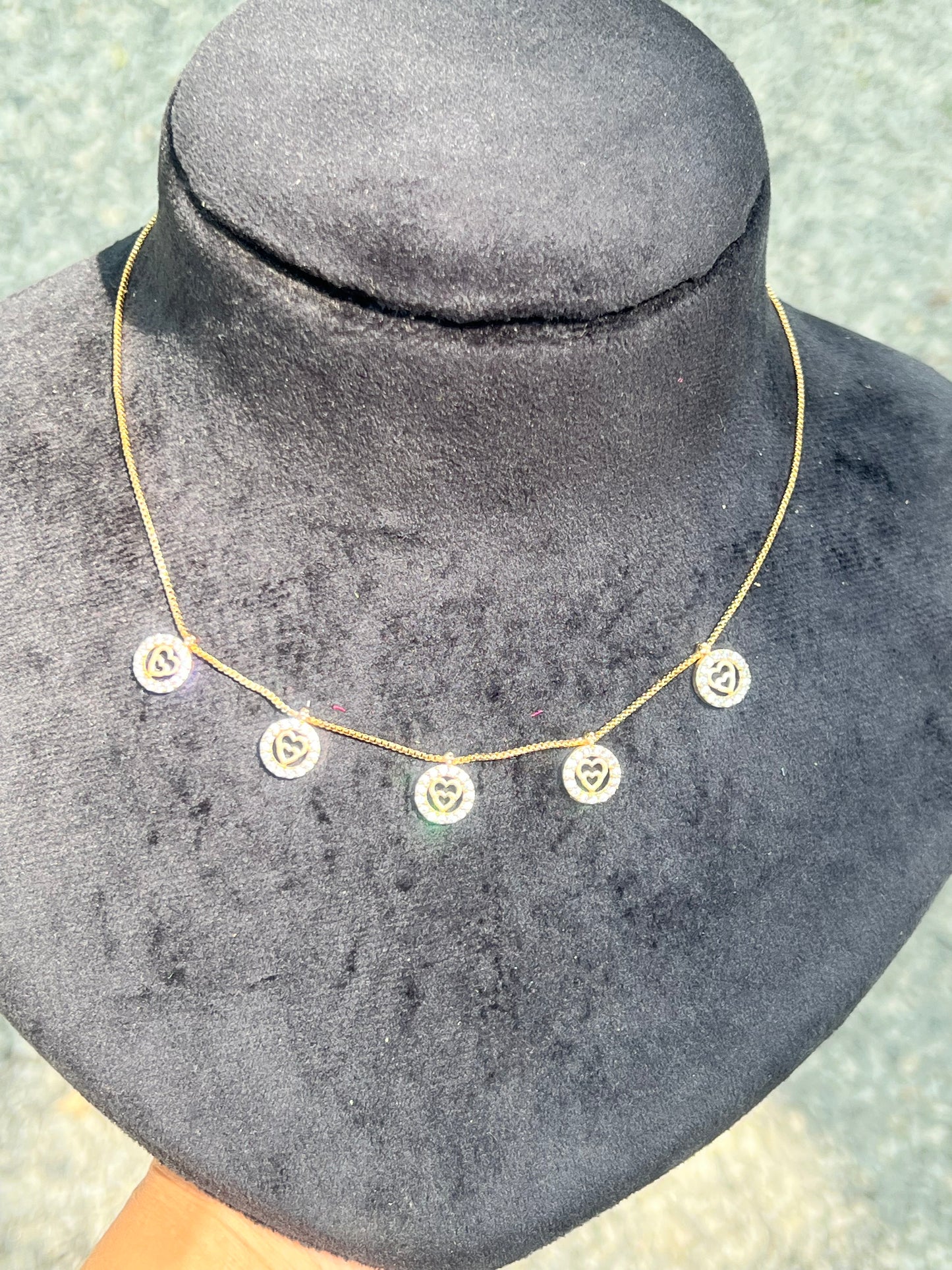 Premium gold plated daily wear charm necklace product code D109