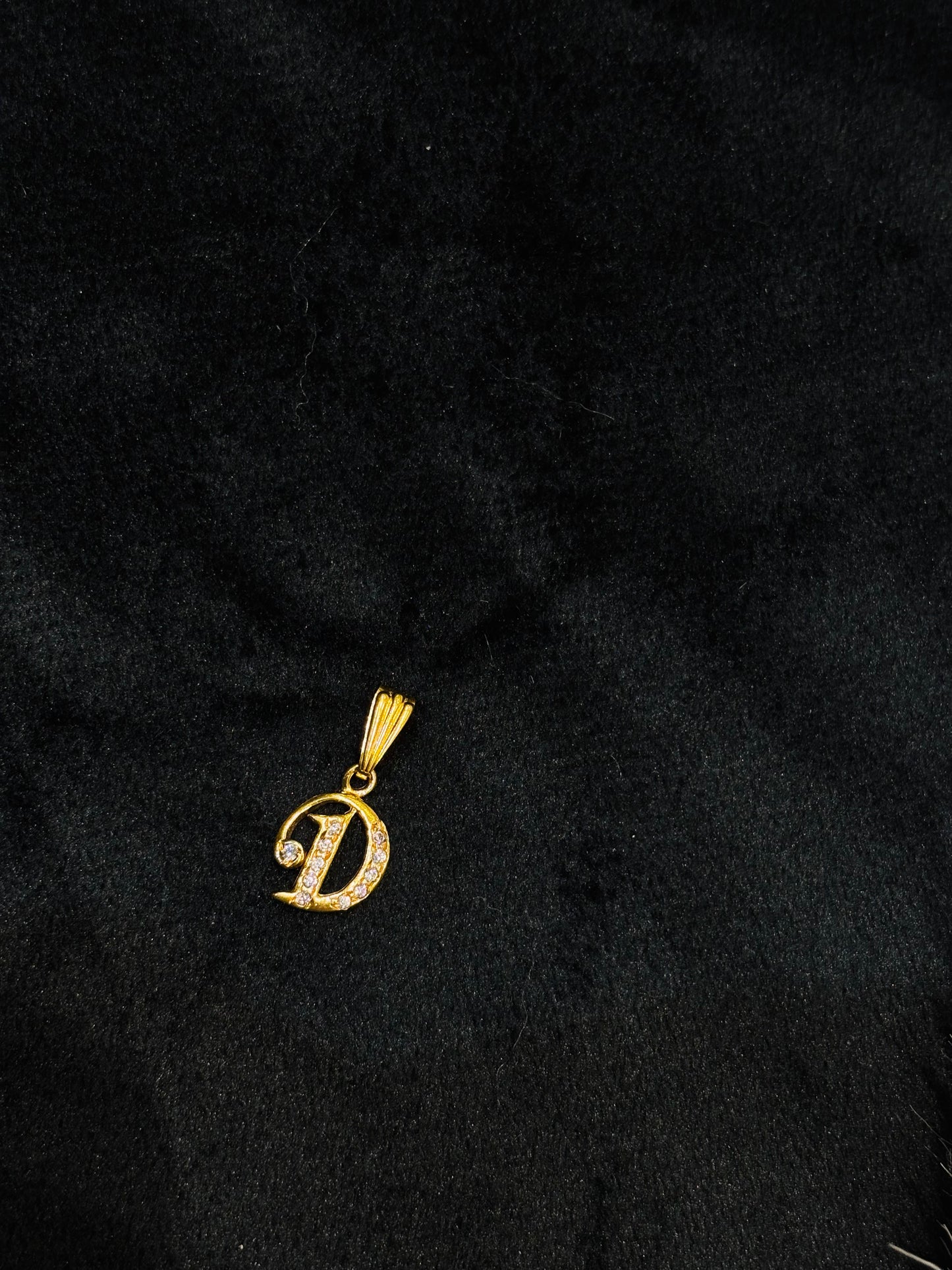 Premium daily wear anti tarnish gold plated ad stone pendant with chain set product code N390