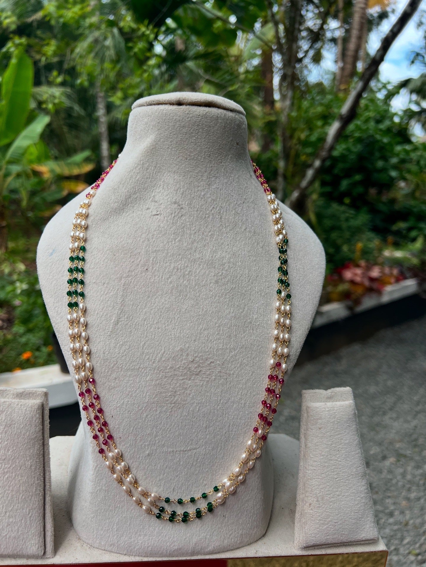 Premium Multi color pearl long haram product code P01