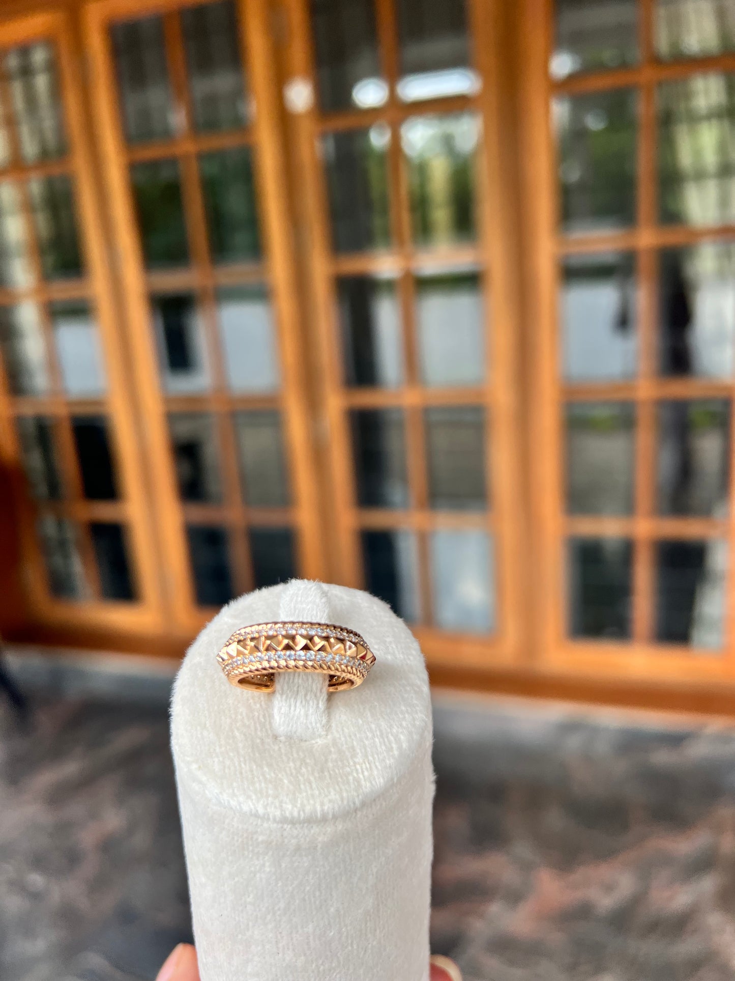 Premium Antitarnish 18k gold plated ring product code R04