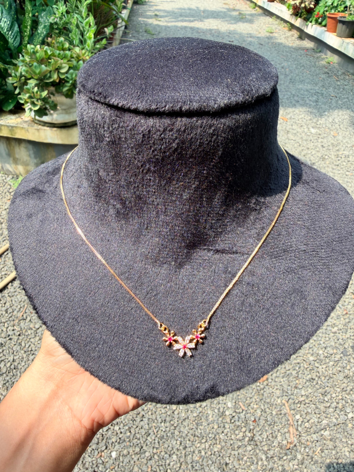 Premium gold plated daily wear necklace product code G186