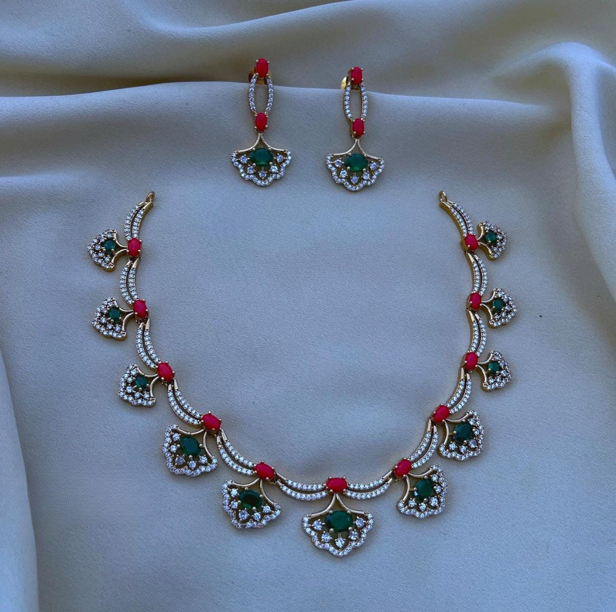Premium designer ad  necklace product code 1195