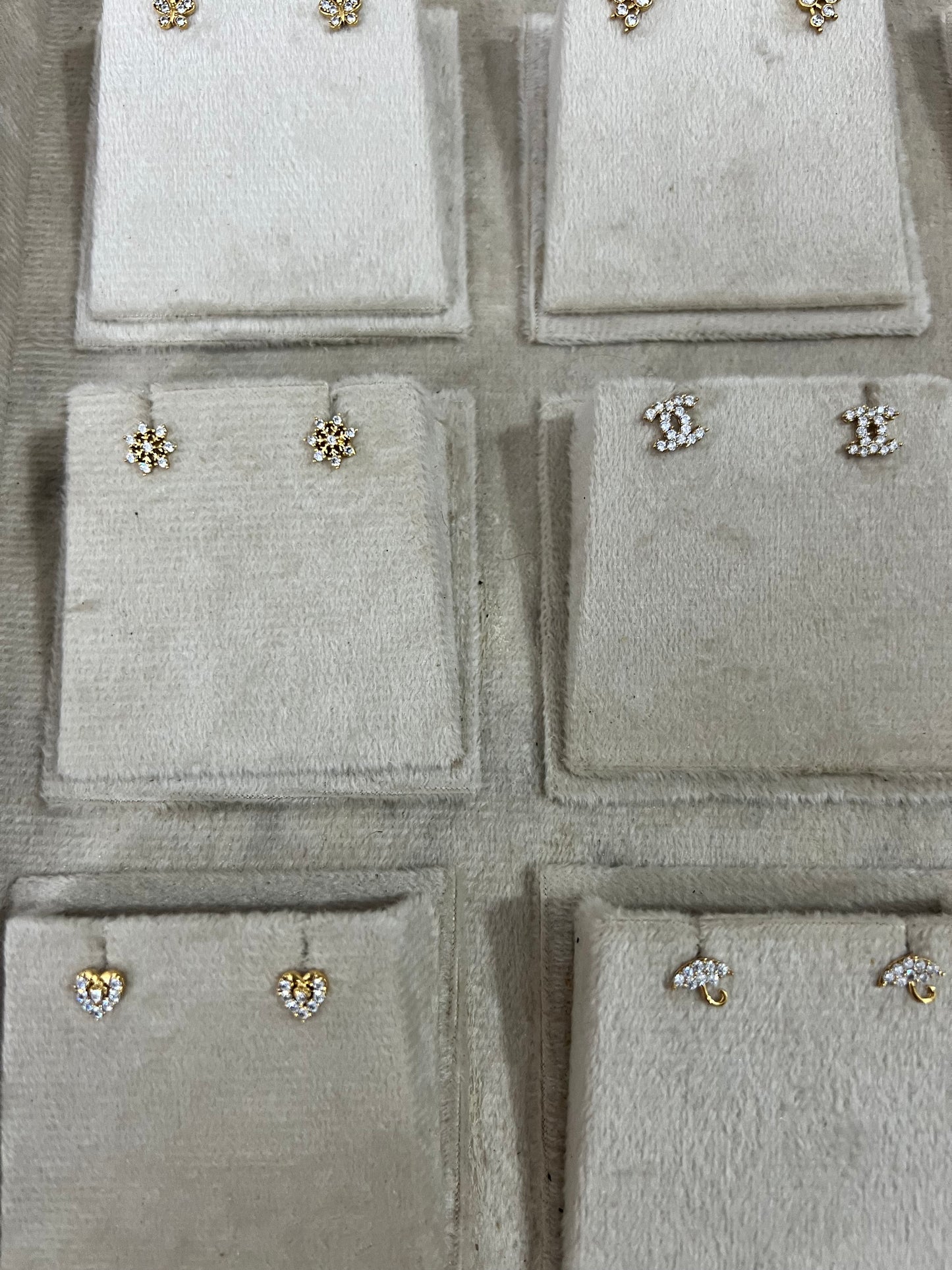 Premium daily wear anti tarnish screw back second stud /nosepin/ kids stud