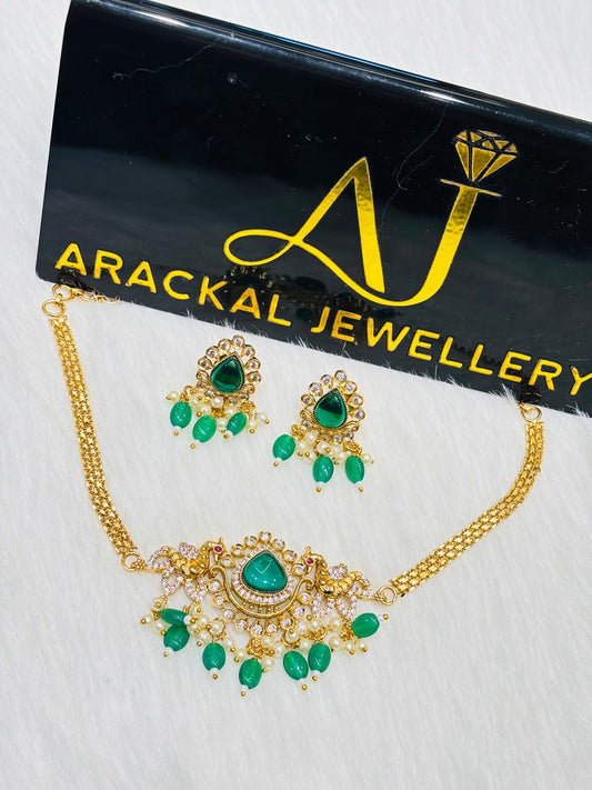 Premium quality njn idol peacock choker set product code N288