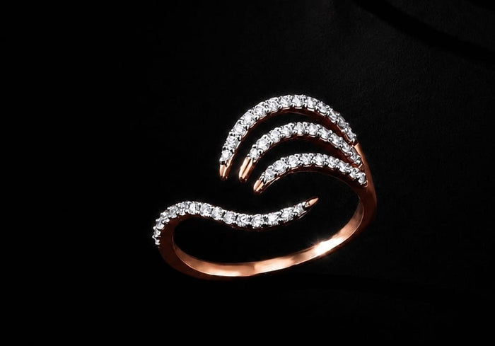Premium diamond finish statement ring product code R67