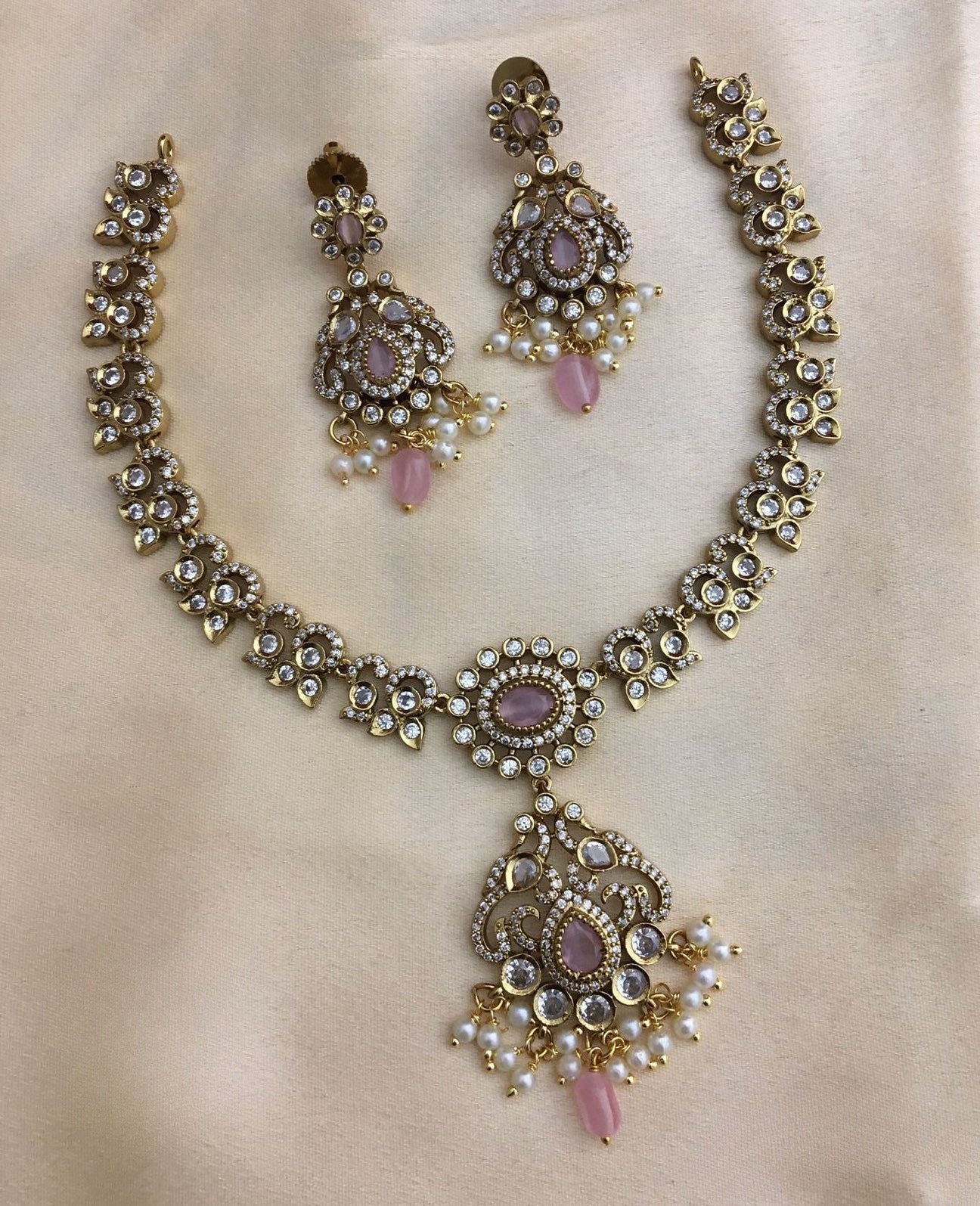 Premium Victorian jadau Kundan ad necklace