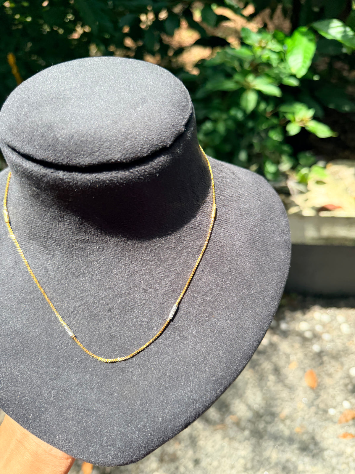 Premium daily wear  tube two tone 6pidi chain product code G163