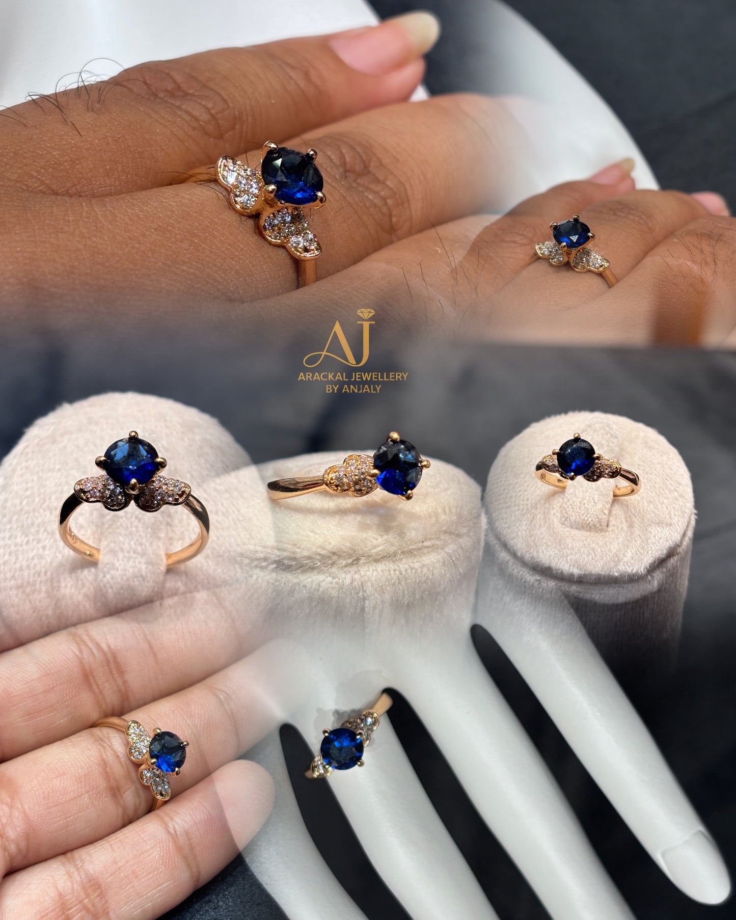 Premium quality 18k gold plated anti tarnish rings product code R08