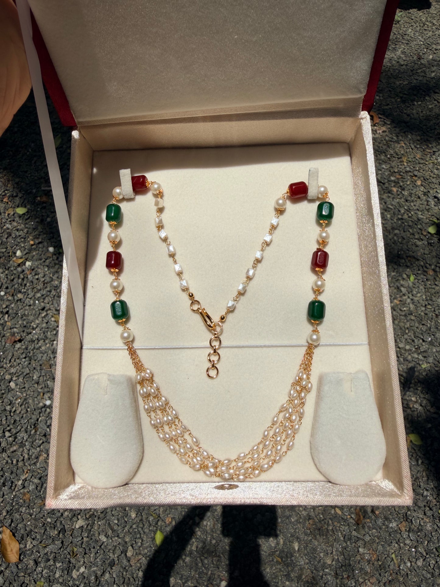 Premium quality pearl layer necklace product code P160