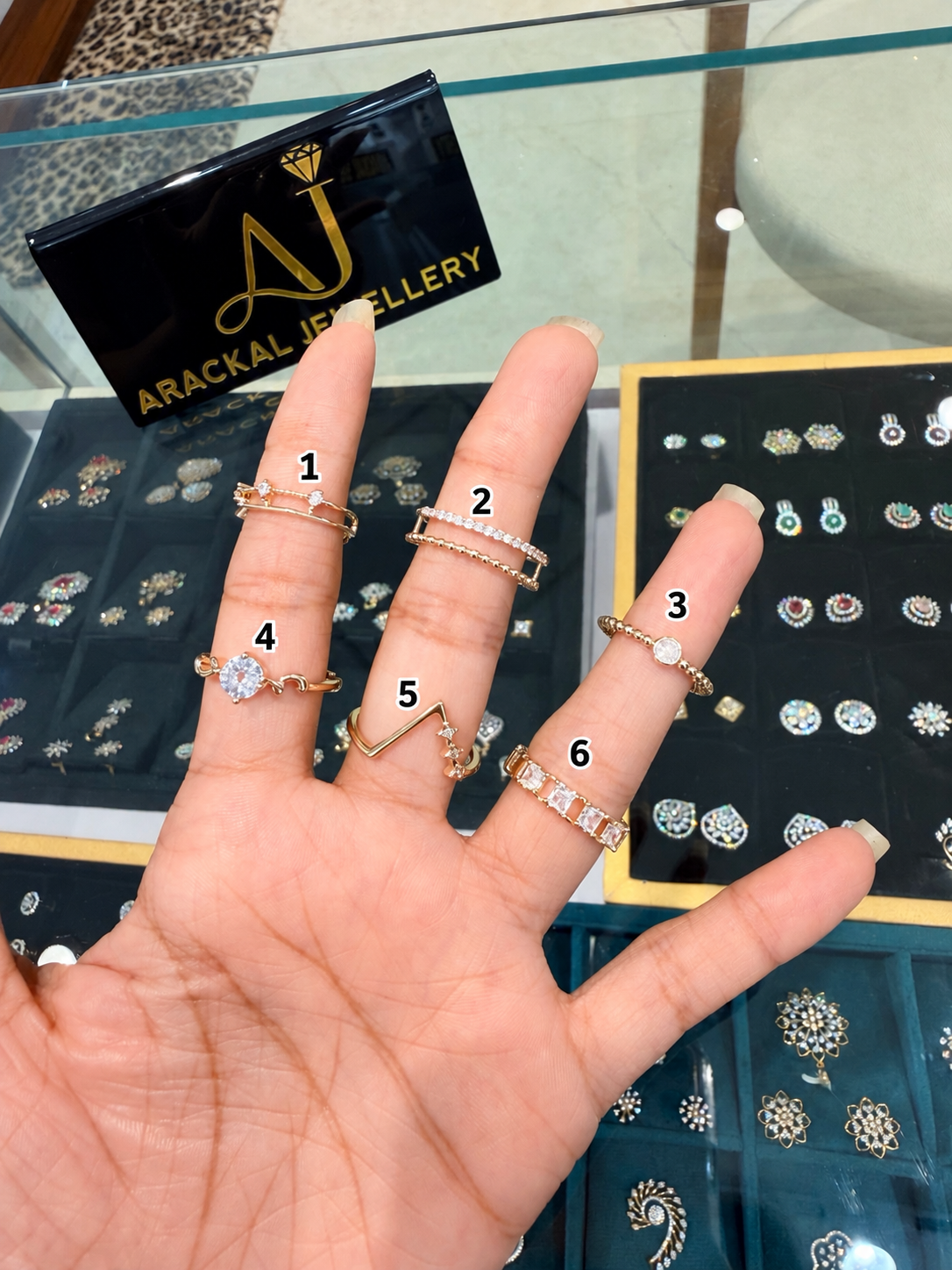 Premium anti tarnish adjustable rings product code R75