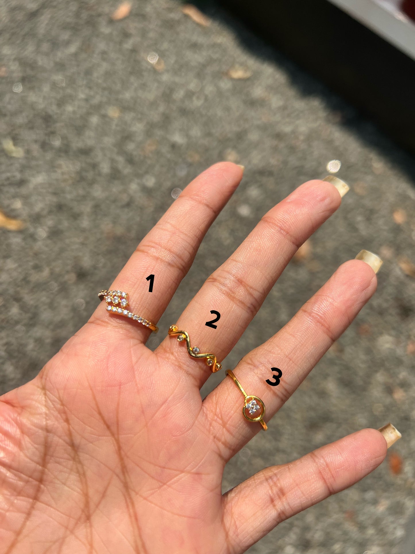 Premium gold plated Rings standard size 7 product code R41