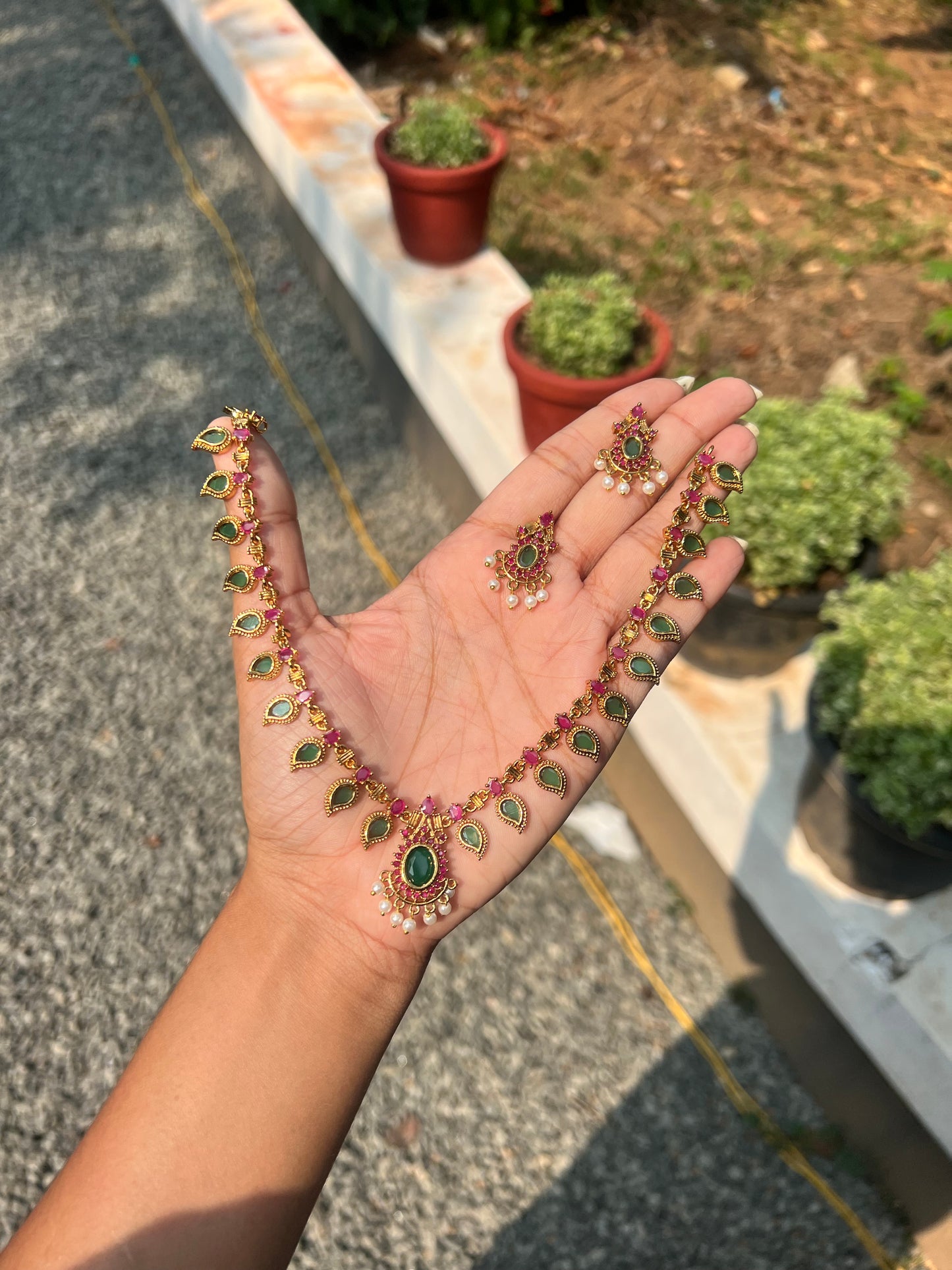 Premium traditional manga necklace product code 1042